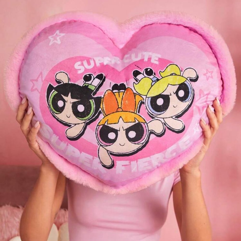 POWERPUFF GIRLS "Super Cute" Graphic Decorative Pillow